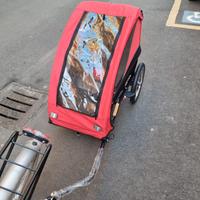 Rimorchio bimbi per bici