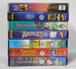 Videocassette Disney VHS originali 7 pezzi