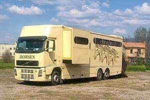 Van Volvo Valli trasporto cavalli con popout