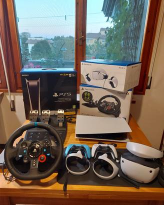 Ps5+Psvr2+Volante e pedali G29 