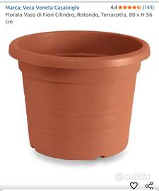 Vaso Floralo tondo 80 x H 56 plastica