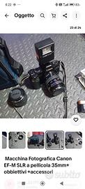 Canon ef-m con 2 obbiettivi e accessori