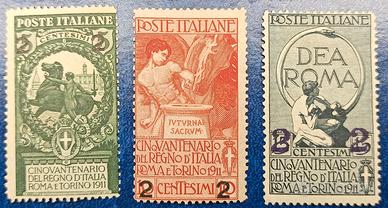 REGNO 1913 50º anniversario Regno d'Italia, sovras