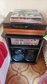 Giradischi amplificatore casse
