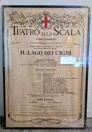 Locandina Teatro alla Scala “Il Lago dei Cigni”