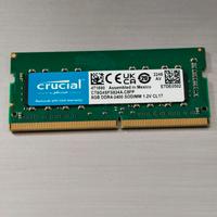 Ram 8gb ddr4 sodimm crucial
