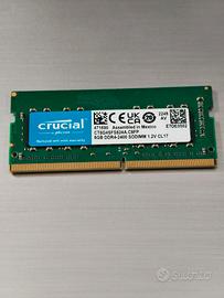 Ram 8gb ddr4 sodimm crucial