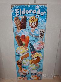 targa tabella insegna gelati Eldorado anni 80 