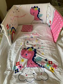 Set completo lettino/culla TucTuc Piumone+Paracolp