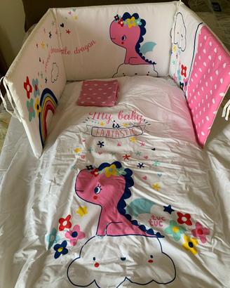 Set completo lettino/culla TucTuc Piumone+Paracolp