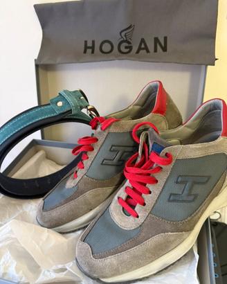 Hogan interactive rosse tg 7.5 + cintura abbinata