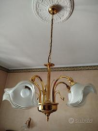 Lampadario vintage a 5 luci