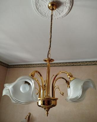 Lampadario vintage a 5 luci