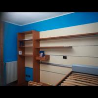 letto scorrevoli con cassettoni e scrivania ZALF