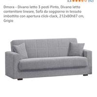 Divano letto 3 posti con contenitore