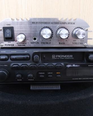 Autoadio + amplificatore + subwoofer + casse