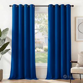 Coppia Tende Oscuranti  Blu Elettrico 140x 280 cm