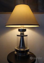 lampada da tavolo acciaio e vetro