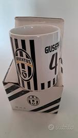 tazza yuventus da collezione  col nome