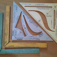 Set di 4 squadre rapportatatori per sarti