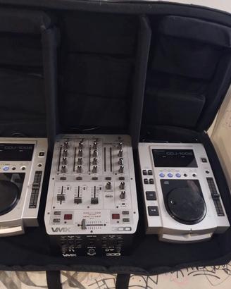 Pioneer Cdj 100 Coppia Mixer Behringer 300 + Borsa