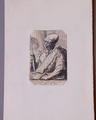Incisione del '500 "Gad" - Jacques de Gheyn II & K