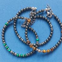 Tris bracciali ematite 