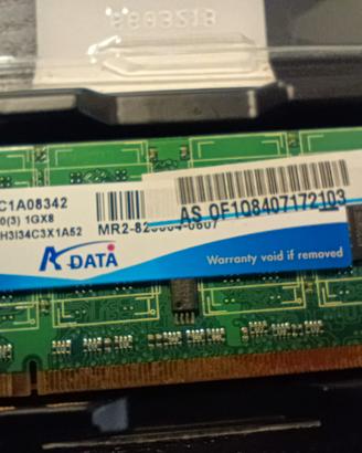SODIMM DDR2 400 Mhz - A-Data 1GB