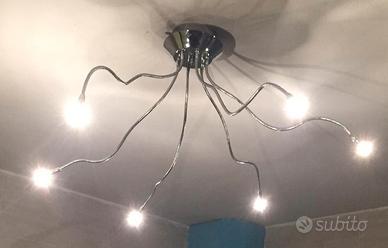 LAMPADARIO di design 6 bracci flessibili