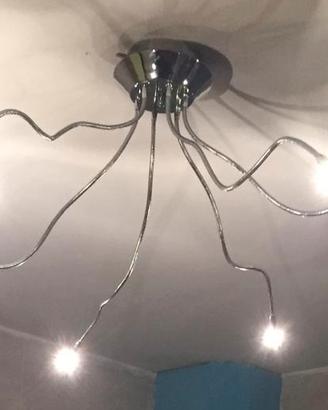 LAMPADARIO di design 6 bracci flessibili