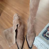 Stivali donna in camoscio