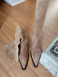 Stivali donna in camoscio