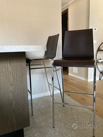 Coppia di sgabelli da bar/colazione design moderno