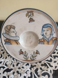 Piattino Ceramica Di Castelli dipinta a mano