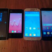 4 smartphone android Nokia Wiko Samsung Huawei 
