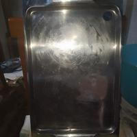 2 vassoi in acciaio inox 18/10 anni '70 della Vemi