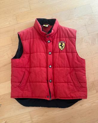 Gilet Ferrari rosso imbottito vintage