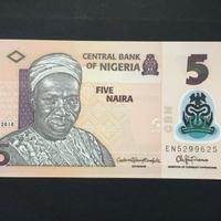 Banconota Nigeria 5 Naira 2018 FDS