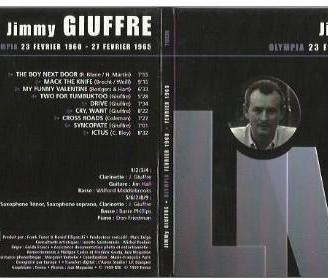 CD: Jimmy Giuffre Olympia 23 Fevrier 1960