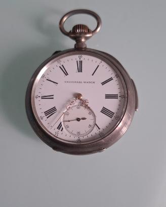 Orologio tasca in argento Universal Watch