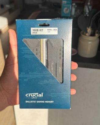RAM 3600 MHz CL16 Crucial Ballistix
