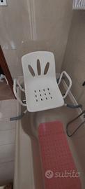 Sedia da bagno girevole