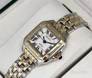 Orologio Grealy stile vintage oro e argento Santos