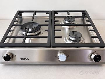 Piano cottura a gas TEKA 3 fuochi acciaio inox