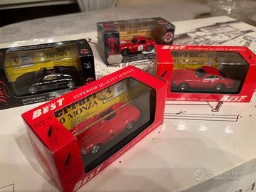 4 Modellini Ferrari Bang e Best in metallo; 1/43