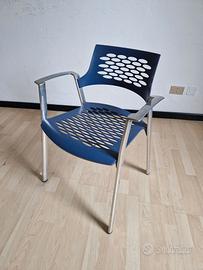 Sedia in pressofusione di alluminio