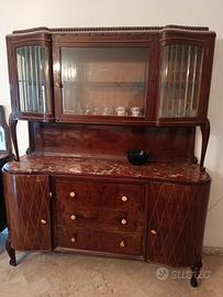 credenza cristalliera anni 40