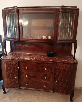 credenza cristalliera anni 40