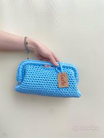 Clutch Bag Chunky Maxi azzurra