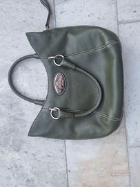 Borsa in Vera Pelle "Peruzzi Firenze" Verde